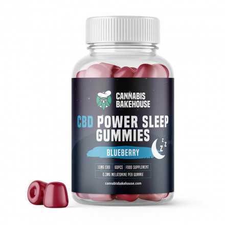 Cannabis Bakehouse Power Sleep 15 mg CBD Gummies + Melatonin (60 Gummies)